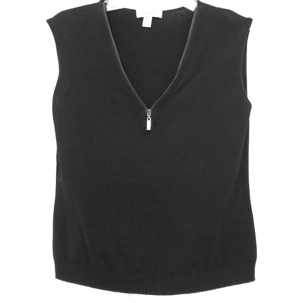 Calvin Klein black knit top